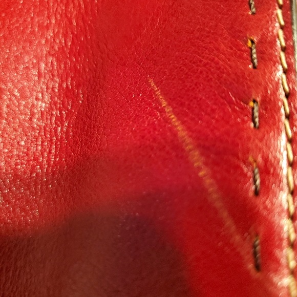 FOSSIL LEATHER HANDBAG - Picture 8 of 10